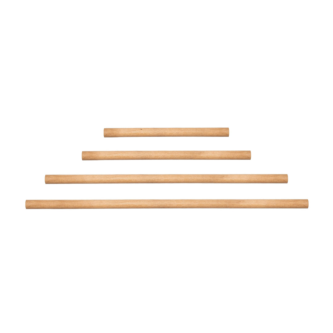 1x Natural Goods Berlin Kleiderstange Rundstab europ. Eiche Esche Massiv 50–130cm lang | Ø 3cm | unb