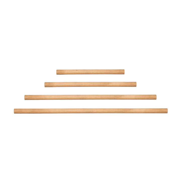 1x Natural Goods Berlin Kleiderstange Rundstab europ. Eiche Esche Massiv 50–130cm lang | Ø 3cm | unb