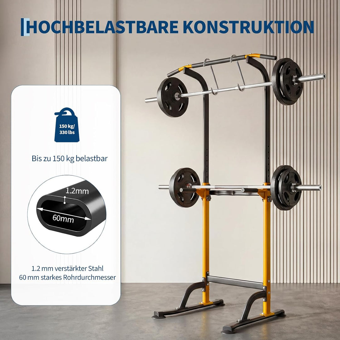 Zstar Power Tower Dip Station für Home Gym, verstellbare Klimmzugstange mit Dip Bars, Kraftstation f