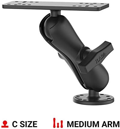 RAM MOUNTS Mounting kit for echosounder to Flat Surface RAM-111U Mittlerer Arm, Mittlerer Arm