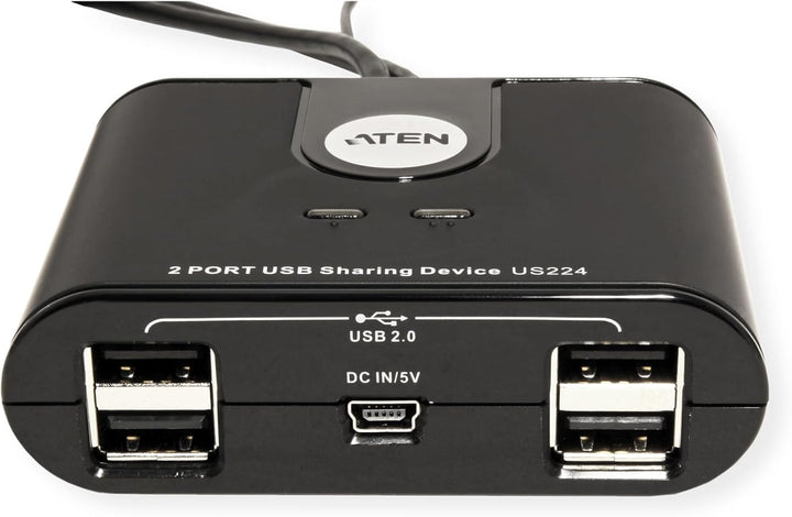 ATEN US224 USB 2.0-Peripheriegeräte-Switch mit 2 Ports