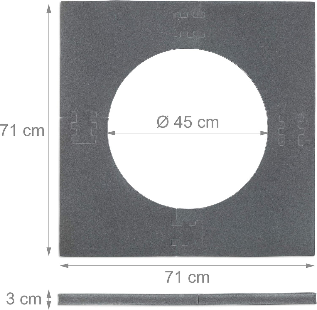 Relaxdays LED Ballons grau, grau