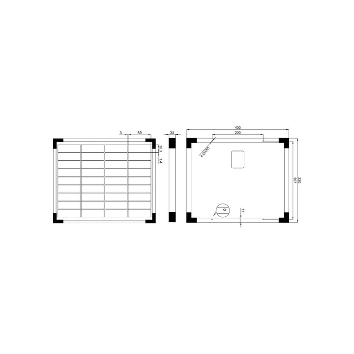 enjoy solar 20W 12V Monokristallines Solarmodul, 182mm Solarzellen 10 Busbars Solarpanel ideal für W