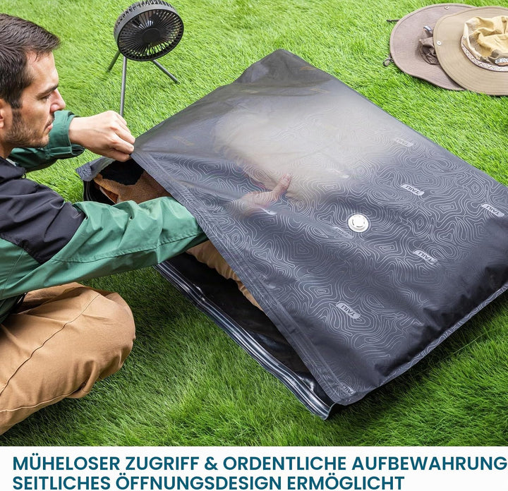 TAILI Vakuumbeutel für Outdoor Reisen 4 Stück Extra Grosse 100 X 74 CM Vakuumierbeutel für für Reise