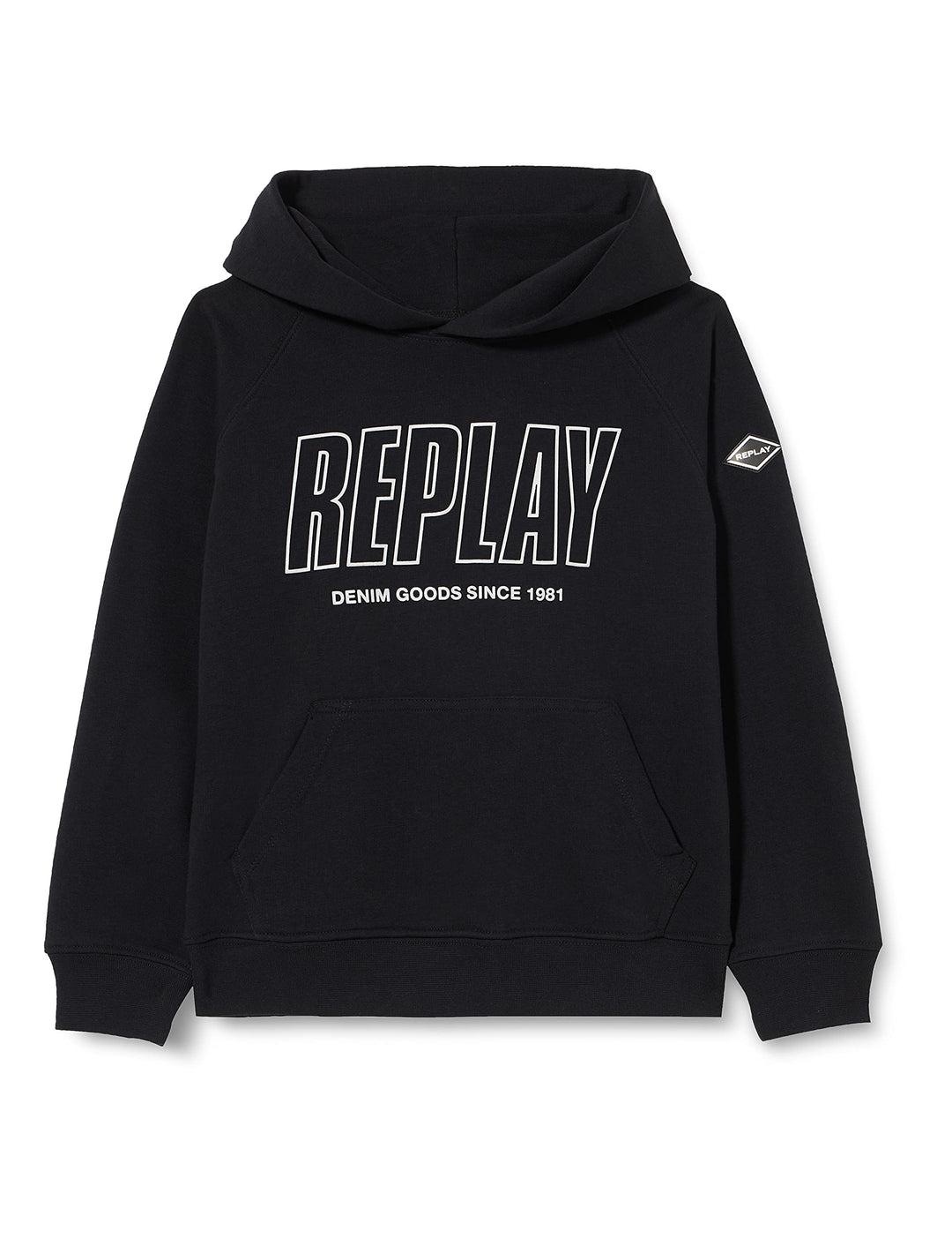 Replay Jungen Hoodie aus Baumwollmix 10 Jahre Black 098, 10 Jahre Black 098