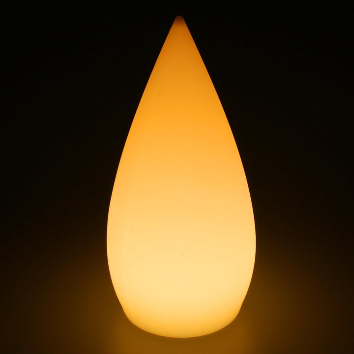 Deko Lampe Kegel Garten Leuchte 15 x 37 cm rund Batterie Akku kabellos Farbwechsel bunt RGB Licht di