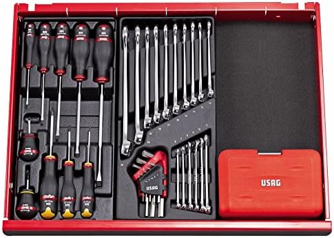 USAG U06010009 - 601 1/4"-1/2" JTX16 - Sortiment mit TORX® -Einsätzen in Modulbox (16 Teile) Sortime