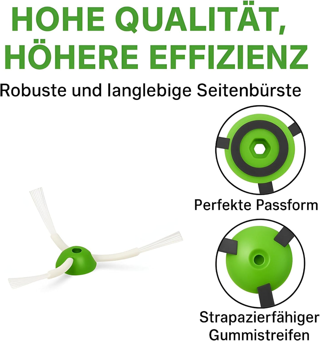 MIRTUX Komplett-Set für Roomba E5 E6 i3 i3+ i7 i7+ j7 e5154 e5158. Grosses Ersatzpaket für E5 E6 i7