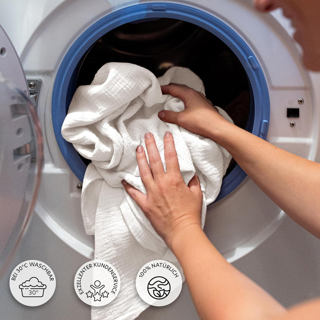 Betthimmel Babybett in 12 Farben [inkl. Himmelstange] - Himmel Babybett aus 100% Baumwolle Musselin