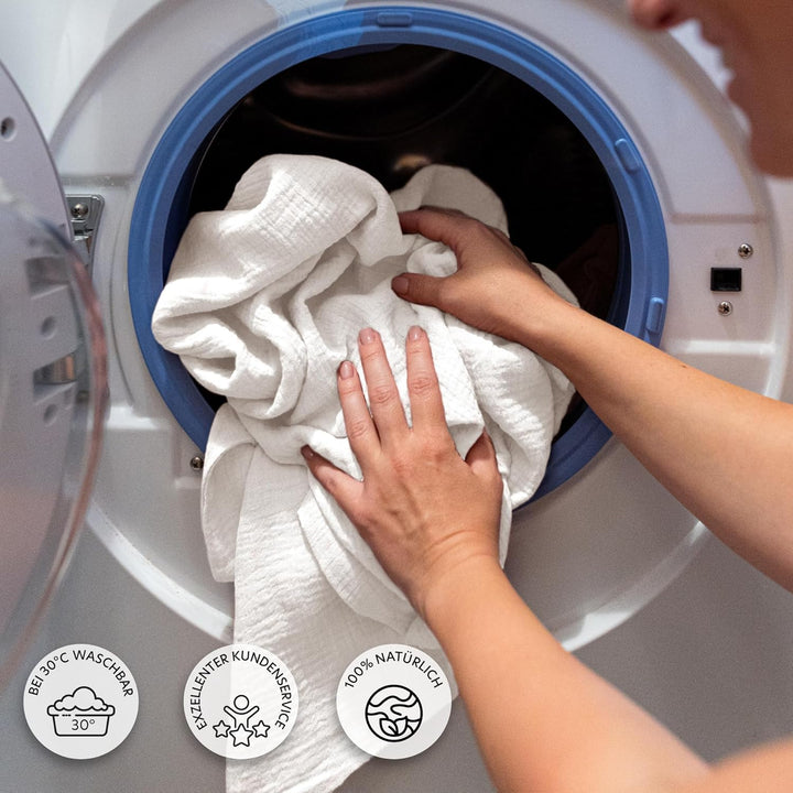 Betthimmel Babybett in 12 Farben [inkl. Himmelstange] - Himmel Babybett aus 100% Baumwolle Musselin