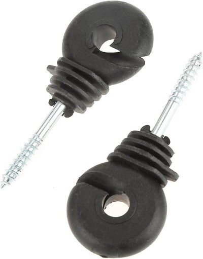 Wifehelper Ringisolator zum Einschrauben, 50 Teile/Satz Schwarzer Ringisolator zum Einschrauben für