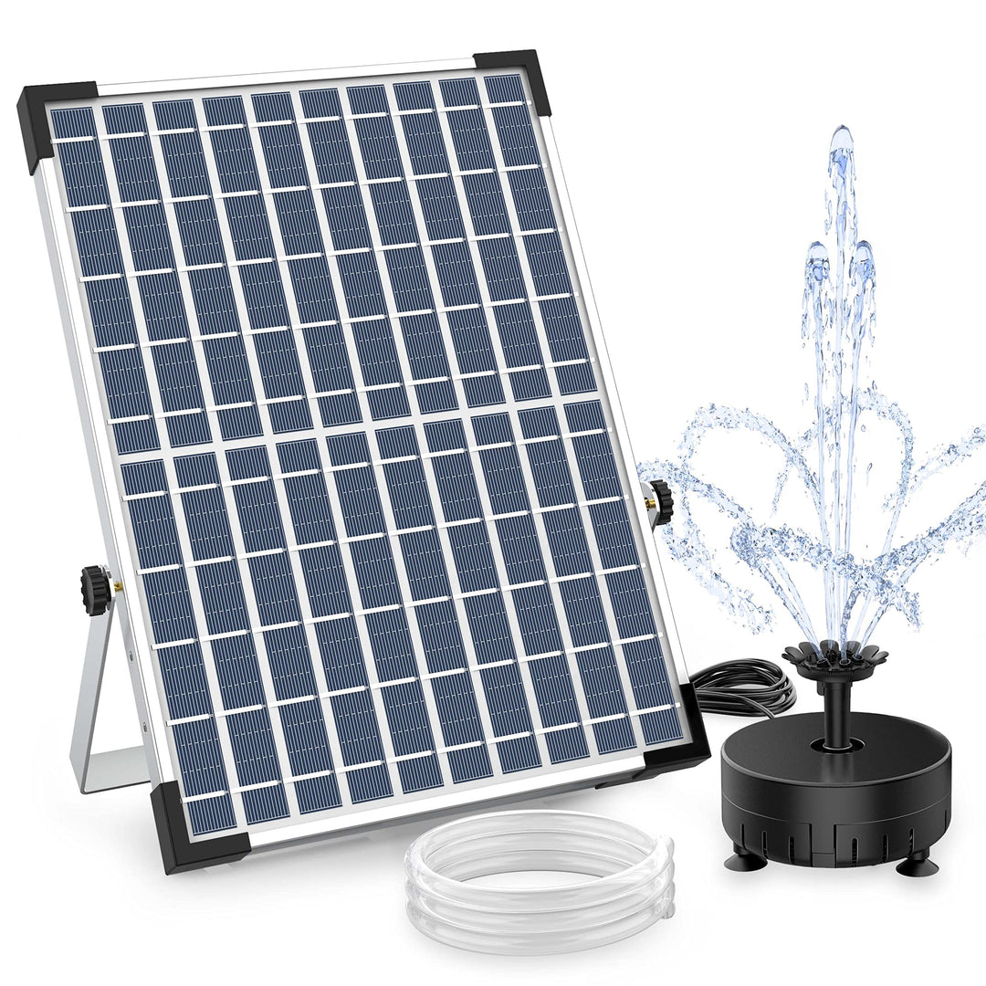 AISITIN 12W DIY Solar Springbrunnen, Neuestes Upgrade Solar Teichpumpe mit 2M Wasserleitung Solarbru