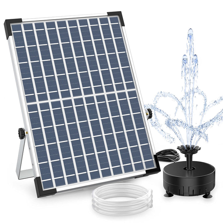 AISITIN 12W DIY Solar Springbrunnen, Neuestes Upgrade Solar Teichpumpe mit 2M Wasserleitung Solarbru