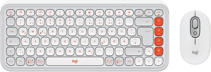Logitech POP ICON Combo, Bluetooth-Tastatur-Maus-Set, Komfortables Tippen, programmierbare Tasten, l