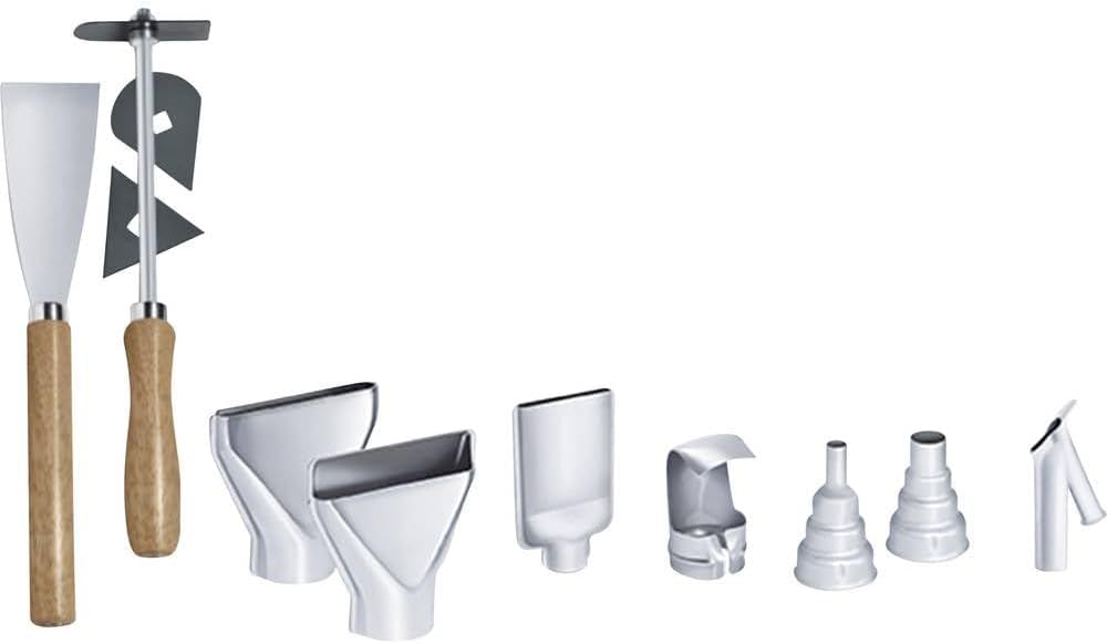 Steinel 75569 Heissluft Zubehör-Set 12 tlg. im Koffer, Farbschaber, Breistrahldüse, Reflektordüse, R