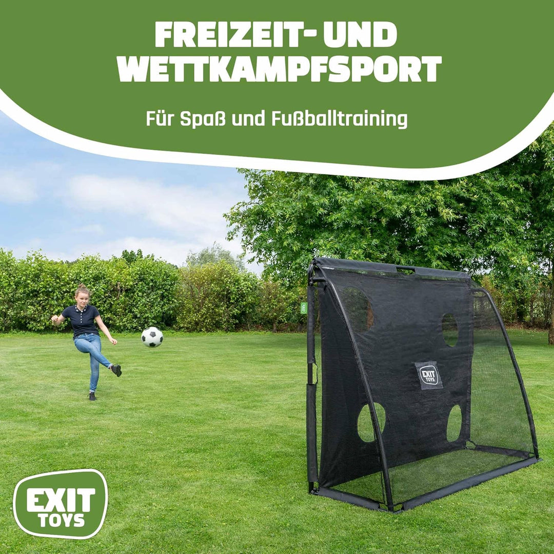 EXIT Toys Coppa Stählernes Fussballtor - 220x170cm - Für Kinder - Grosses Fussballtor - Mit Torwand