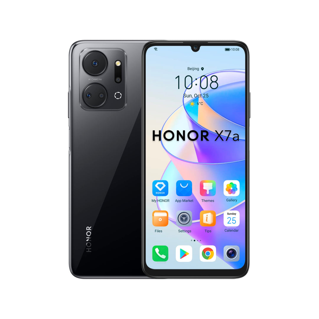 Honor X7a 128GB/4GB RAM Dual-SIM midnight-black, Schwarz Mitternacht, (5109AMLW) Mitternachtsschwarz