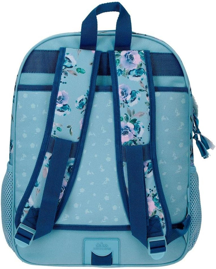 Movom Wildblumen Schulrucksack Anpassbar an Trolley Blau 30x38x12 cm Polyester 13.68L Rucksack 38, R