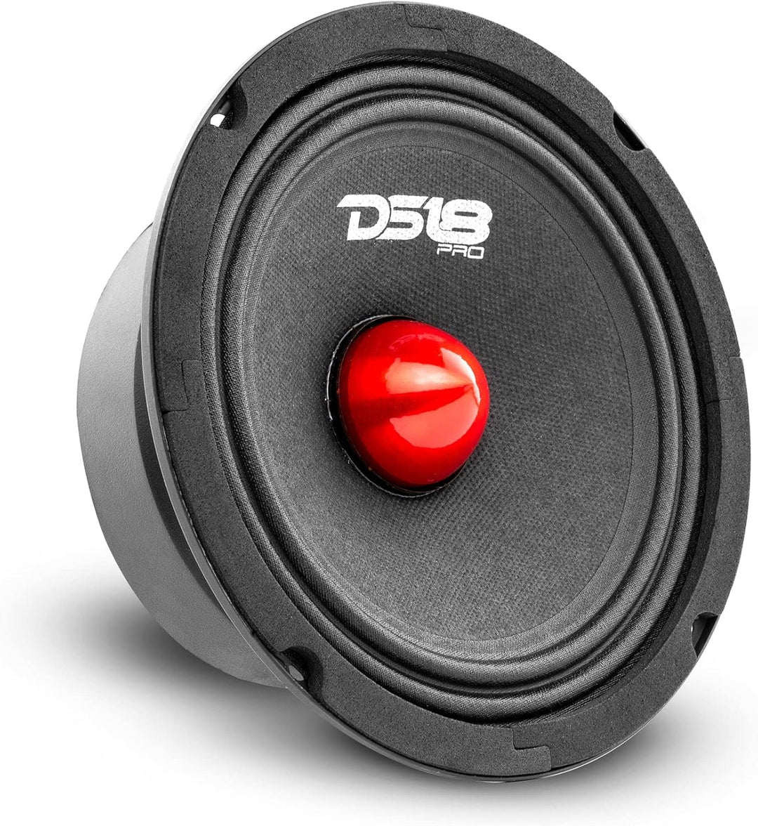 DS18 Car Midrange Speaker 8" Inch 660w Watt 4Ohm Bass Loudspeaker PRO-GM8.4B Bullet 8-Inch 4-Ohms, B