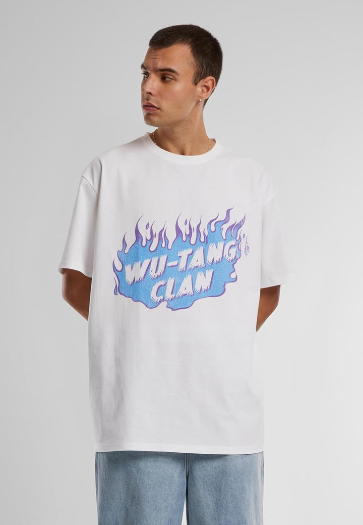 Mister Tee Herren Tang Clan Wu Cloud Oversize Tee T-Shirt XS Weiss, XS Weiss