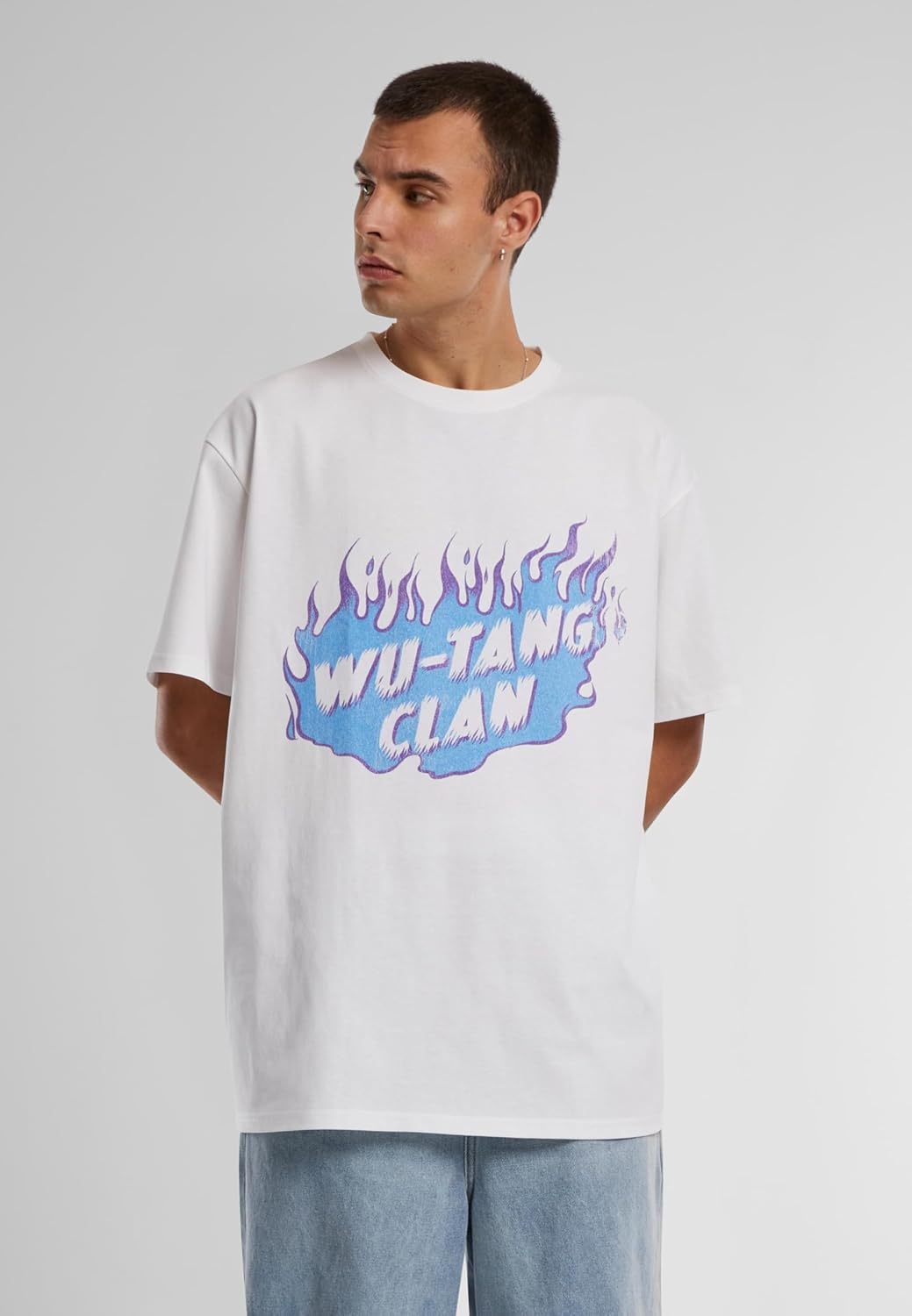 Mister Tee Herren Wu-Tang Clan Wu Cloud Oversize Tee XXL Weiss, XXL Weiss
