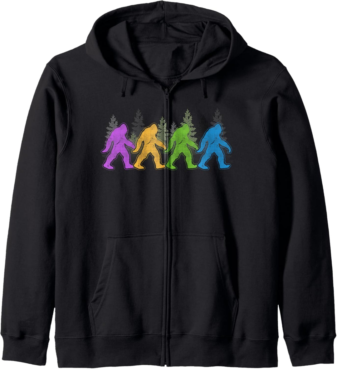 Bigfoot Yeti Sasquatch Lustiges Retro-Geschenk Kapuzenjacke