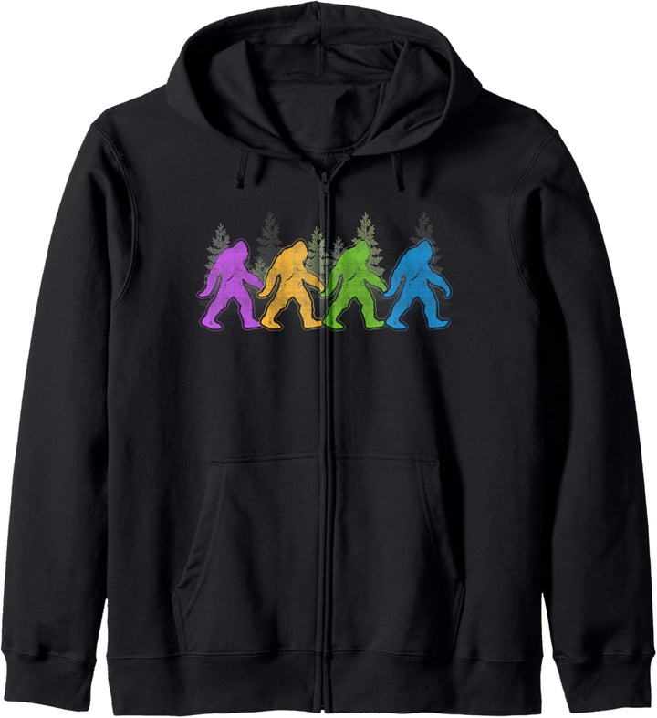 Bigfoot Yeti Sasquatch Lustiges Retro-Geschenk Kapuzenjacke