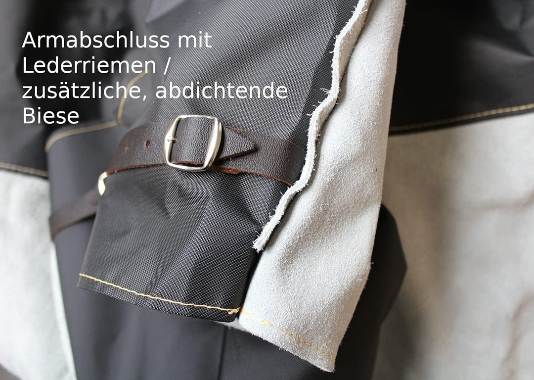 Optimaler Sandstrahler-Anzug, Sandstrahleroverall - Sandstrahlanzug, in durchdachter Kombination aus