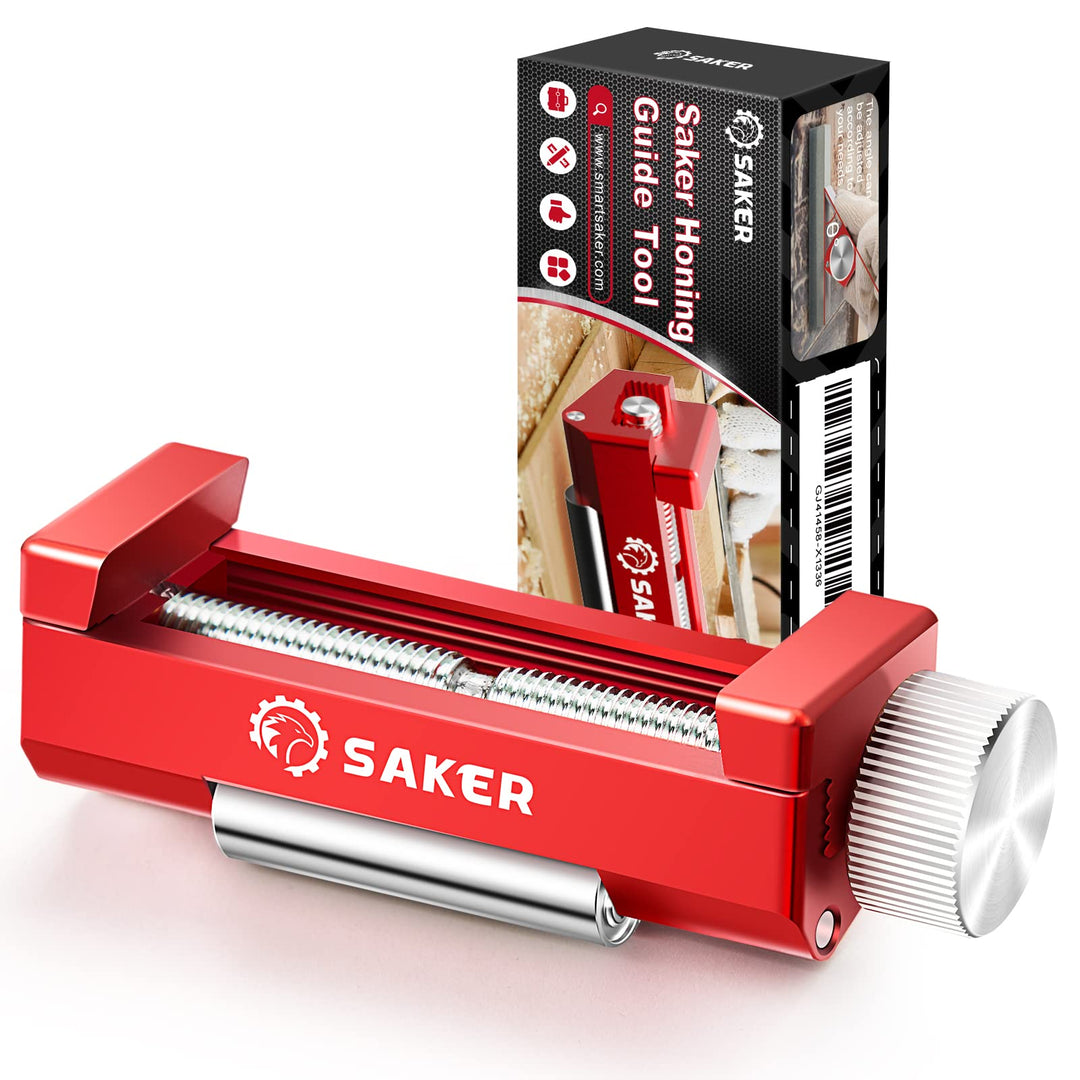 Saker Honing Guide Tool Upgraded – Schärfhalter und Schleifstein für kurze Holzbearbeitung, Meissel