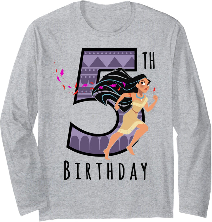 Disney Pocahontas Fifth Birthday Portrait Langarmshirt