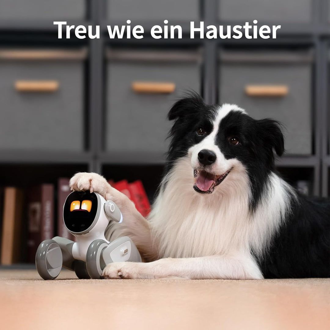 Loona KEYI Premium Haustier-Roboter mit Ladestation (Smarte AI ChatGPT-4o, Stimmen- & Gestensteuerun