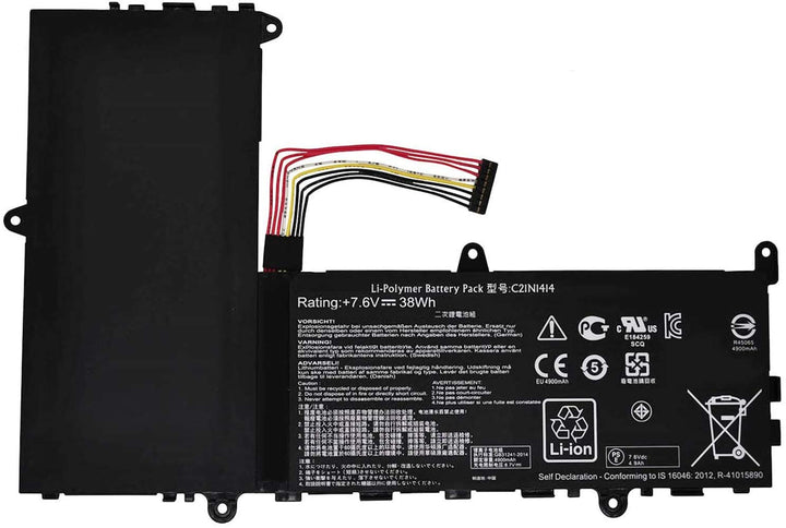 ASKC 7.6V 38Wh C21N1414 Laptop Akku für Asus EeeBook X205T X205TA X205TA-BING-FD015B X205TA3735 F205