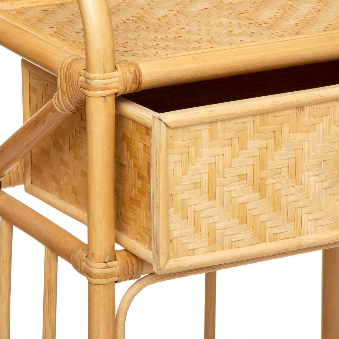 Nachttisch Aoni - Rattan - Beige - Atmosphera créateur d'intérieur cm Rattan, cm Rattan