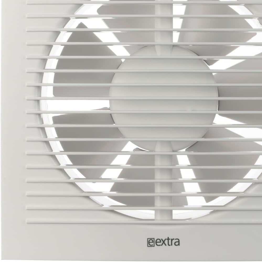 EUROPLAST Ø 150mm Wandventilator Lüfter Abluft Ventilator Küche WC Bad mit Timer/Nachlauf - Badlüfte