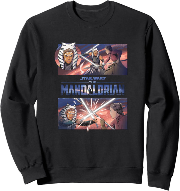 Star Wars: The Mandalorian Ahsoka Lightsaber Battle Panels Sweatshirt