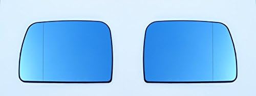 Spiegelgläser Links+Rechts Asphärisch Blau Set