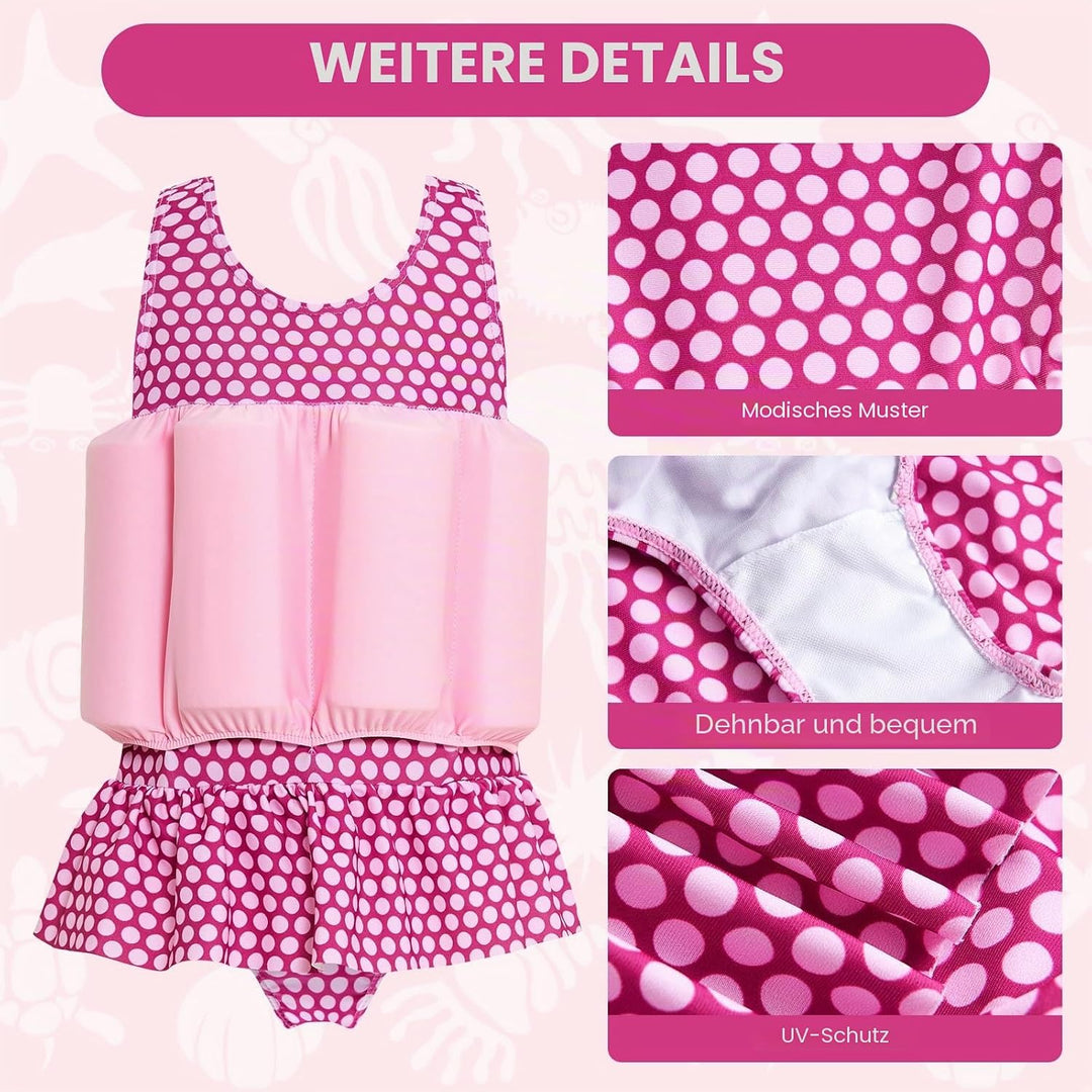 Badeanzug Baby Mädchen mit Floatation Kleinkind Schwimmtraining Hilfe Schwimmende Badeanzug EIN Stüc