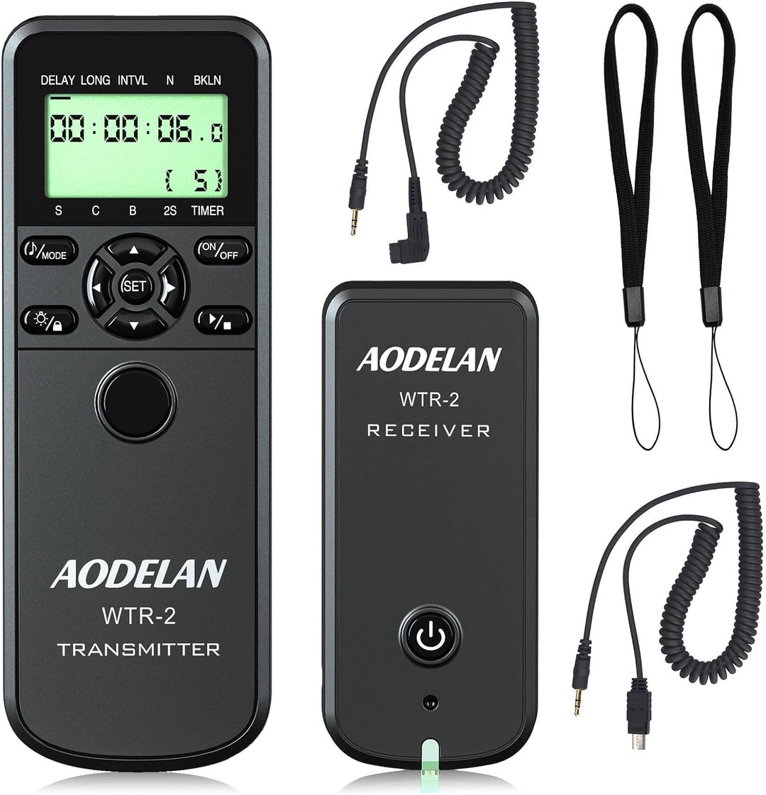 AODELAN Kabelloser Timer-Fernauslöser für Sony A7II A7R A7RII A7RIII A9 RX100 VI HX99 A6000 A77 A99