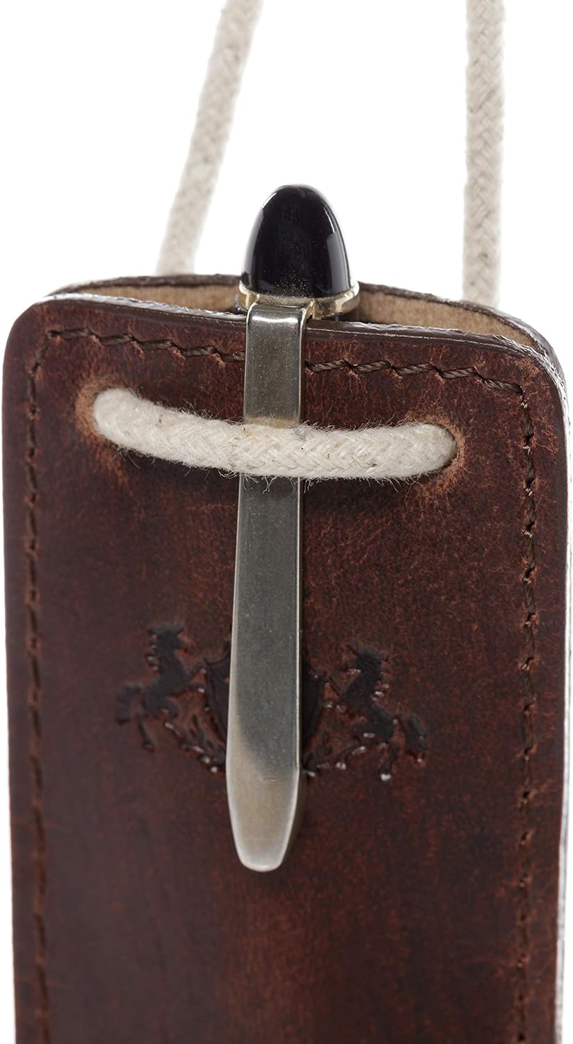 SID & VAIN Etui Tony aus Premium Leder I Federmappe klein für Herren und Damen I Schlampermäppchen b