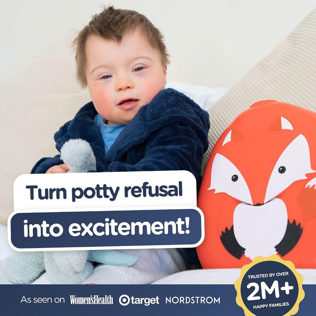 My Carry Potty - Fuchs Travel Töpfchen, preisgekrönter tragbarer Toilettensitz für Kleinkinder, den