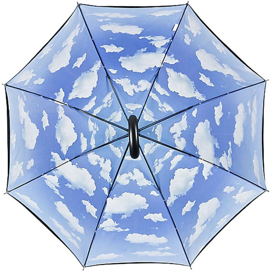 VON LILIENFELD Regenschirm | Bayrischer Himmel | Doppelte Bespannung - Aussen Schwarz - Innen Bedruc
