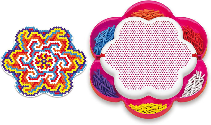Quercetti Fantacolor Mandala Daisy Mosaik Bastelset Kinder 5+ Jahre Mosaiksteine zum Basteln Kreativ