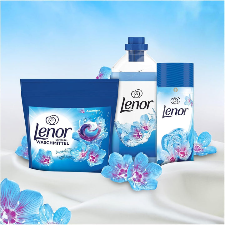 Lenor Waschmittel PODS All-in-1, 104 Waschladungen, Universal Aprilfrisch, 3-mal länger anhaltende F