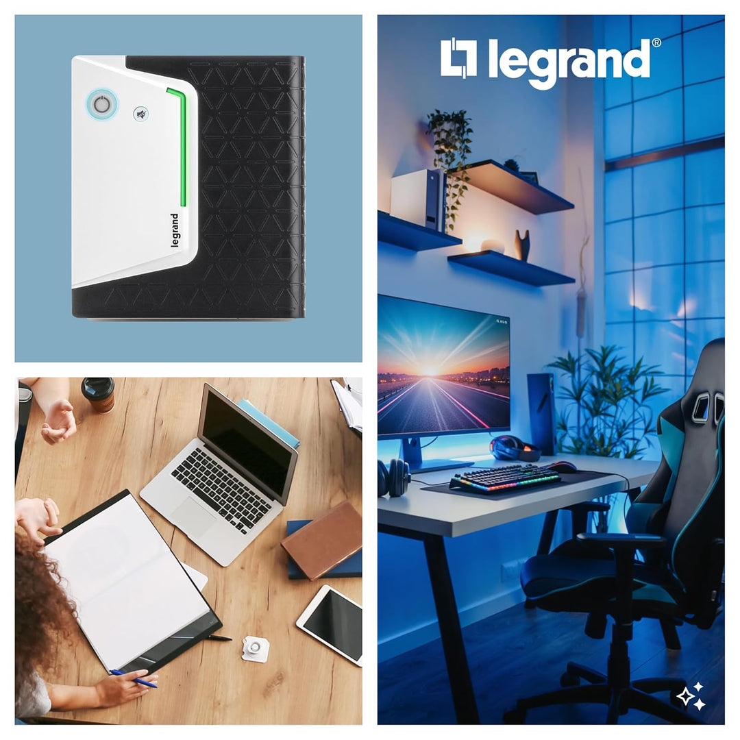 LEGRAND, USV-Anlage Keor SP mit 1000 VA/600 W - 2x Schuko-Steckdose, 2x IEC - Batterie 12V/7Ah, AVR,