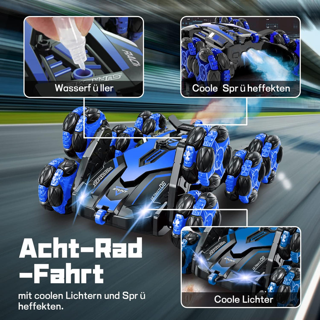 Ferngesteuertes Auto ab 4 5 6 8 10 Jahre, RC Auto mit Fernbedienung, RC Drift Car im Massstab 1:16 m