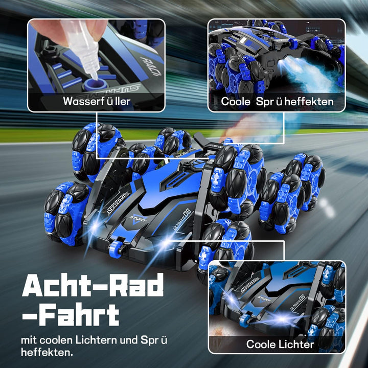 Ferngesteuertes Auto ab 4 5 6 8 10 Jahre, RC Auto mit Fernbedienung, RC Drift Car im Massstab 1:16 m