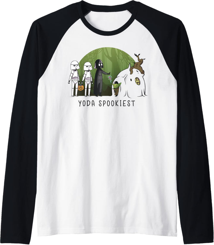 Star Wars Yoda Spookiest Raglan