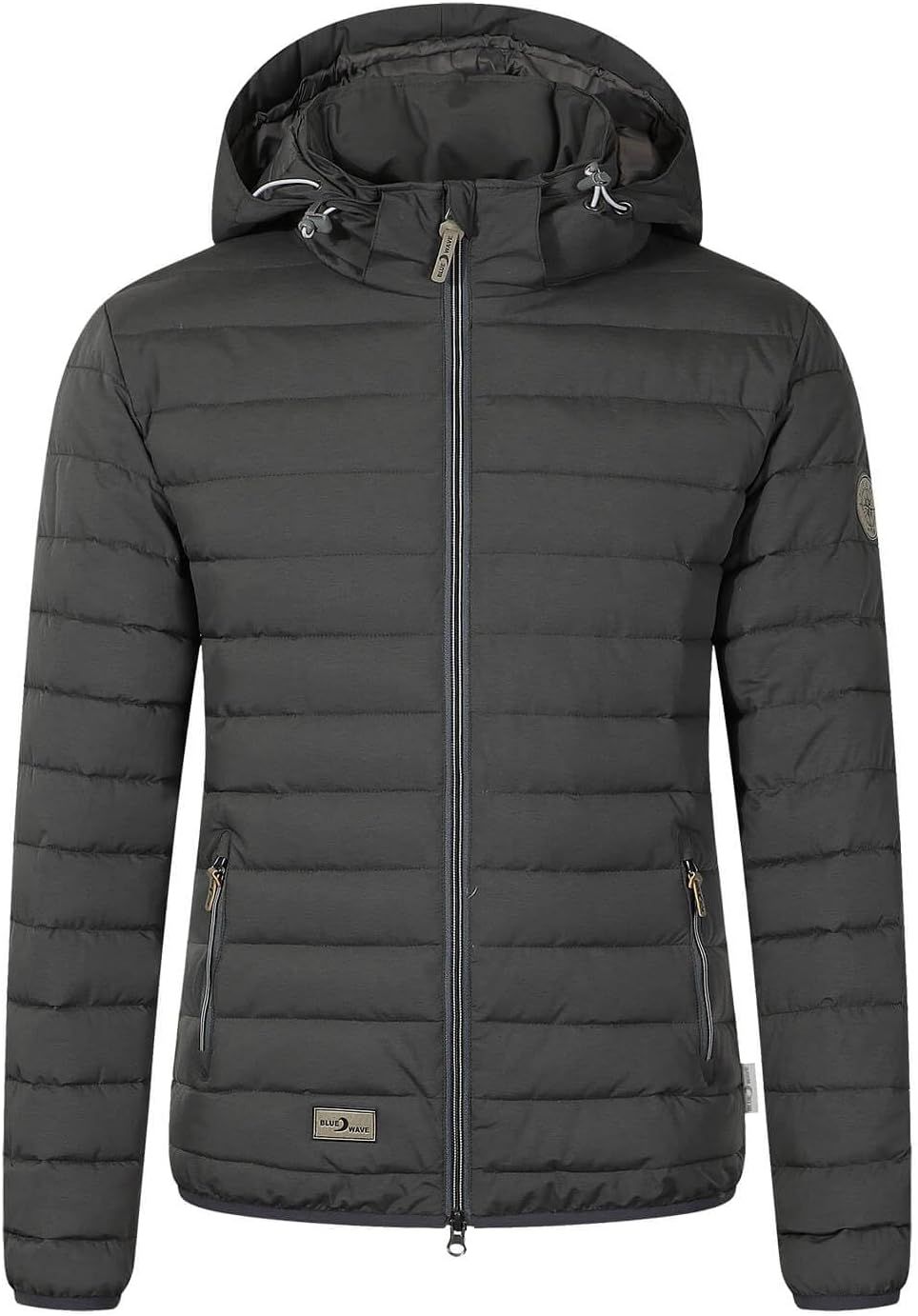 Blue Wave Damen Steppjacke Irina - Jacke gesteppt mit abnehmbarer Kapuze 40 Schwarz, 40 Schwarz