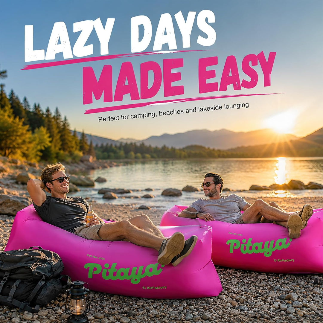 Aufblasbare Couch, Airlounge, Strandliege Aufblasbar, Camping Sofa Aufblasbar, LuftSofa, Tragbar Inf
