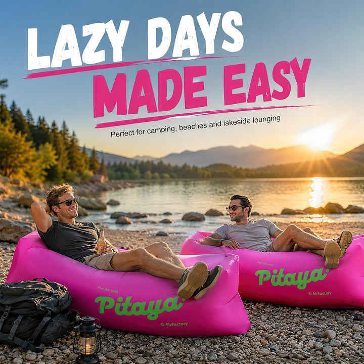 Aufblasbare Couch, Airlounge, Strandliege Aufblasbar, Camping Sofa Aufblasbar, LuftSofa, Tragbar Inf